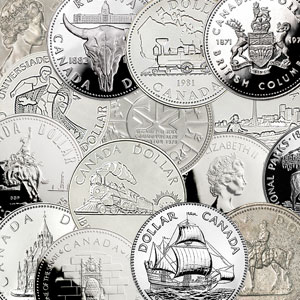 Canadian 50% Silver $1 (.3750oz fine) (1968 - 1991)